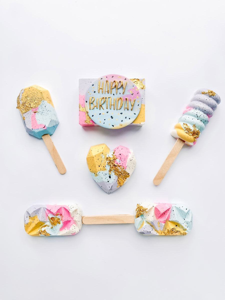Sweet Pastel Birthday Cakesicle Set